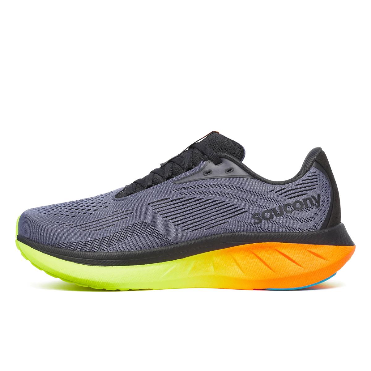 [S21000-99] MENS SAUCONY RIDE 18 'BLACK/YELLOW/ORANGE'