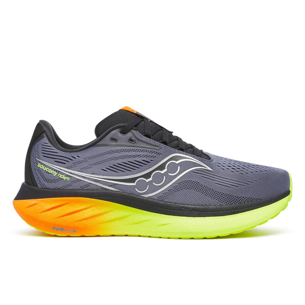 [S21000-99] MENS SAUCONY RIDE 18 'BLACK/YELLOW/ORANGE'