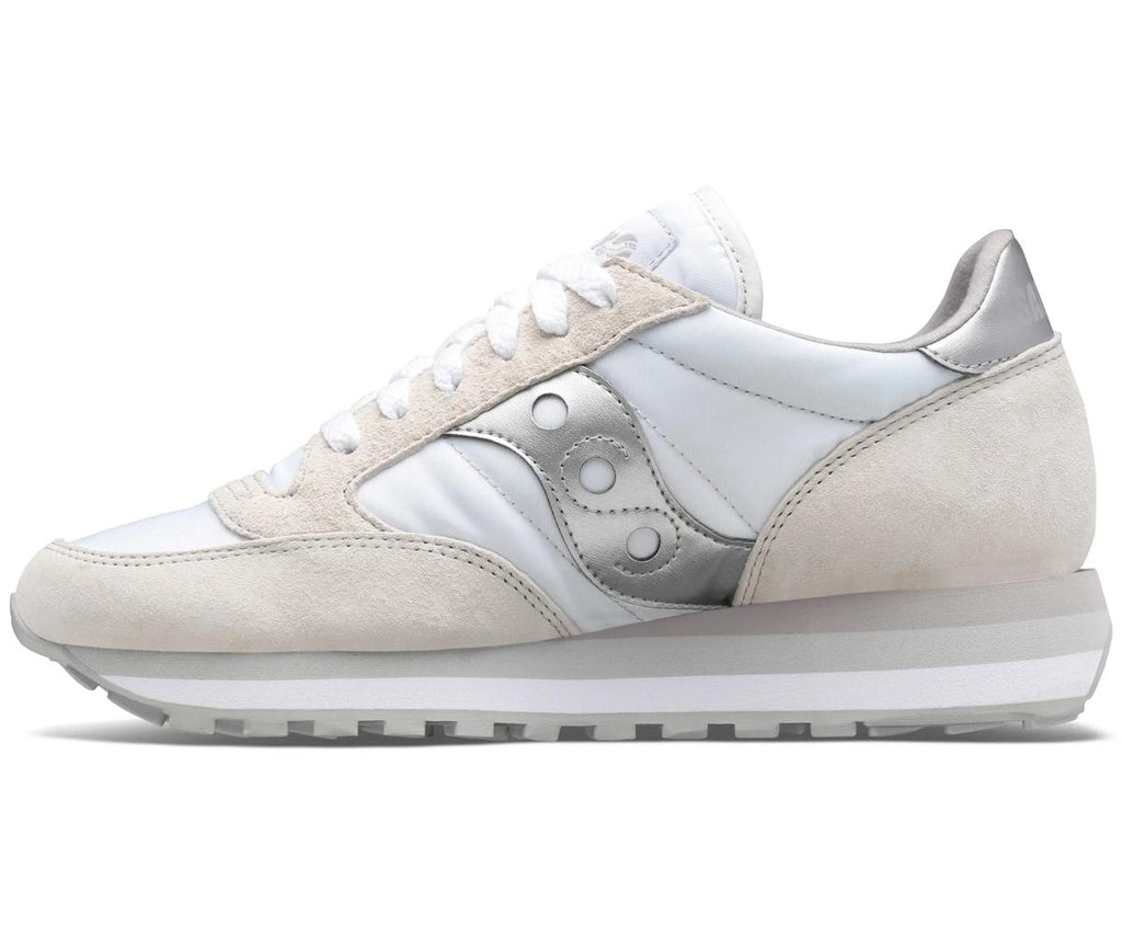 [S60530-16] WOMENS SAUCONY JAZZ TRIPLE 'WHITE/SILVER'