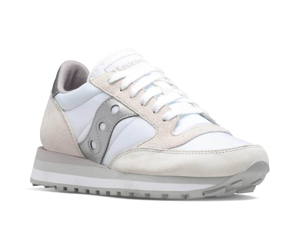 [S60530-16] WOMENS SAUCONY JAZZ TRIPLE 'WHITE/SILVER'