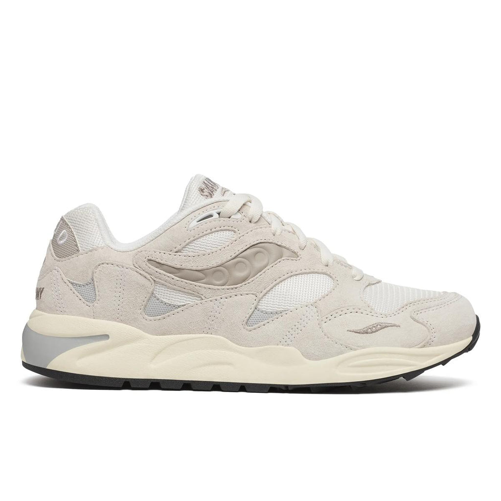 [S70772-5] MENS SAUCONY GRID SHADOW 2 'WHITE/CREAM'