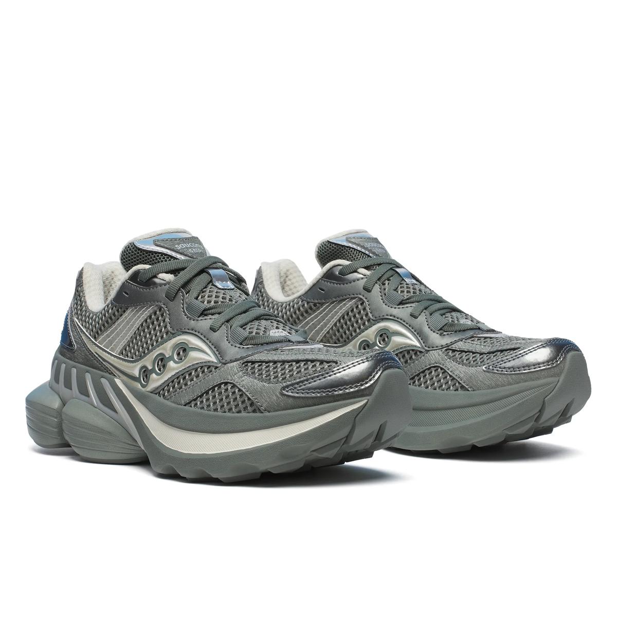 [S70797-6] MENS SAUCONY GRID NXT 'GREEN/SILVER'
