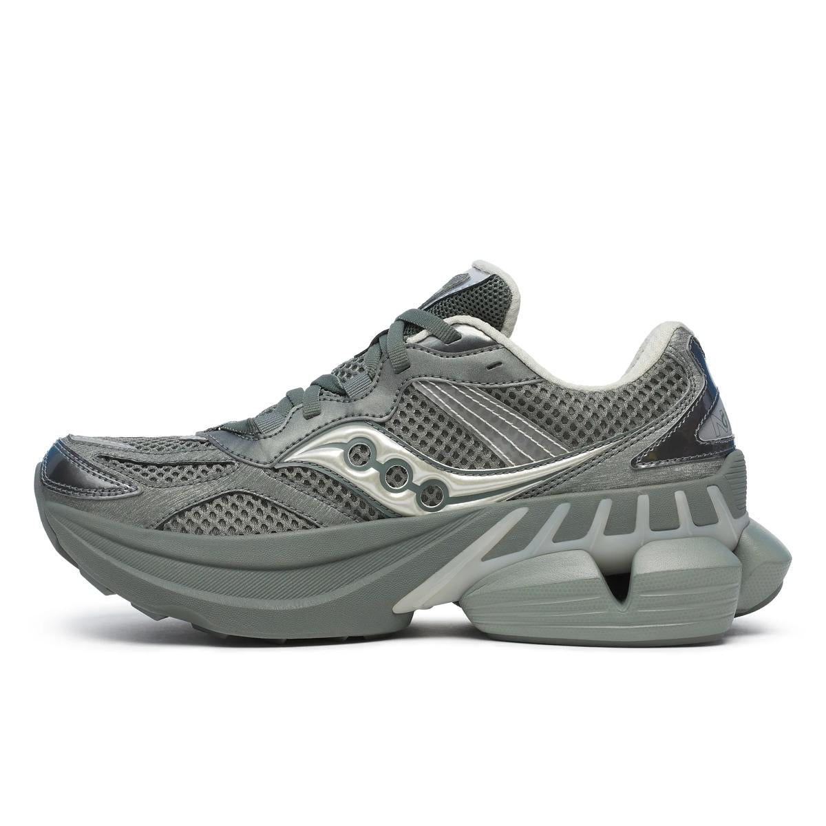 [S70797-6] MENS SAUCONY GRID NXT 'GREEN/SILVER'