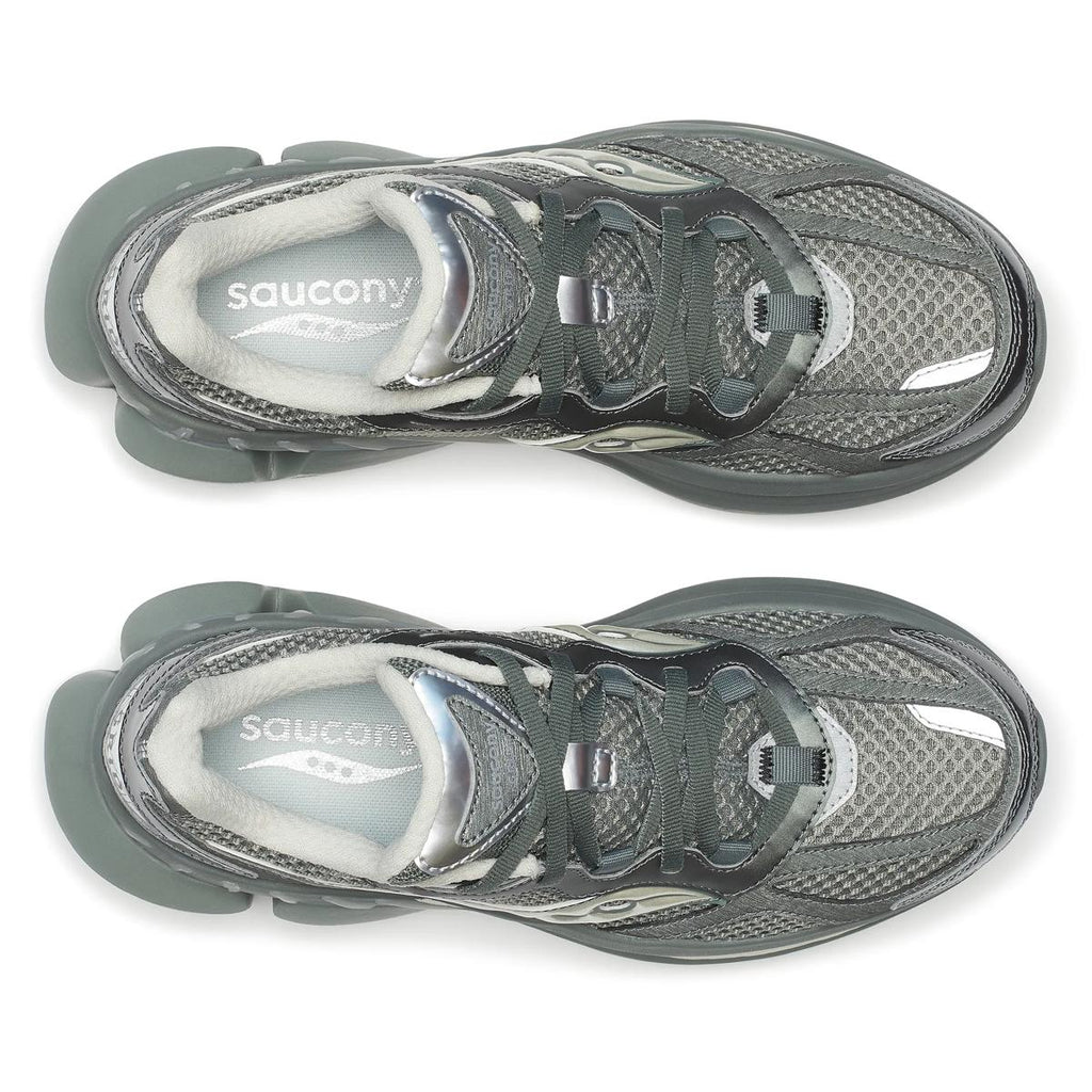 [S70797-6] MENS SAUCONY GRID NXT 'GREEN/SILVER'