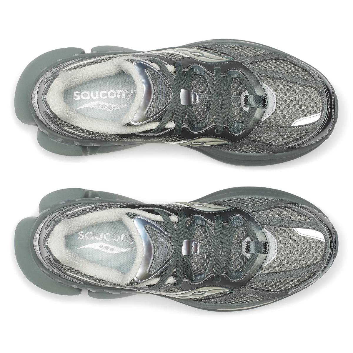 [S70797-6] MENS SAUCONY GRID NXT 'GREEN/SILVER'