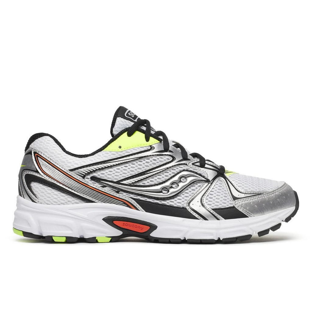 [S70812-12] MENS SAUCONY RIDE MILLENNIUM 'WHITE SILVER LIME ORANGE'