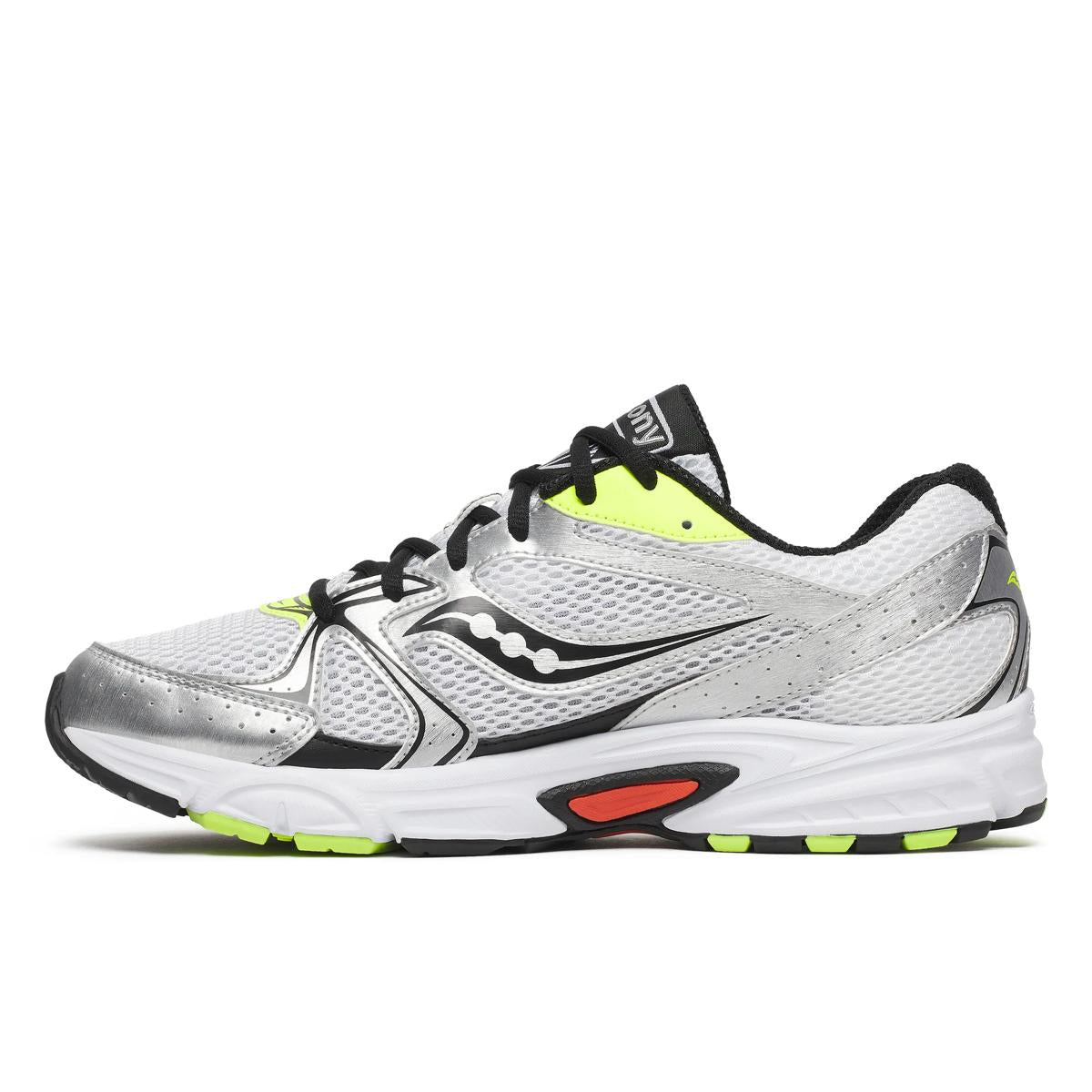 [S70812-12] MENS SAUCONY RIDE MILLENNIUM 'WHITE SILVER LIME ORANGE'