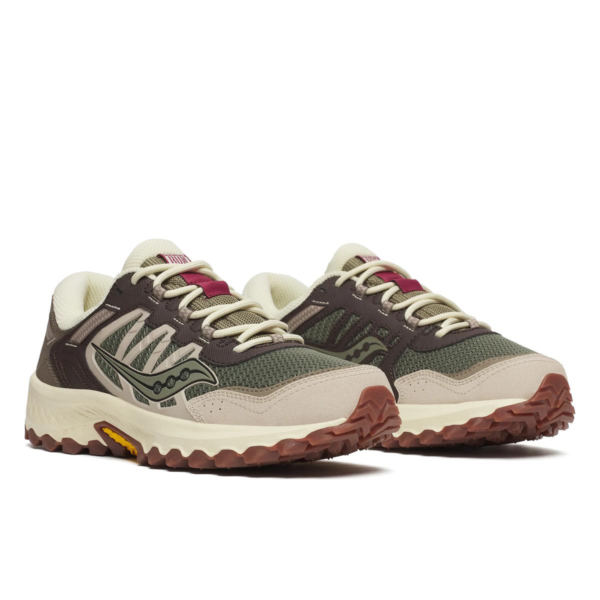 [S70814-6] MENS SAUCONY GRID PEAK 'OLIVE/BROWN'