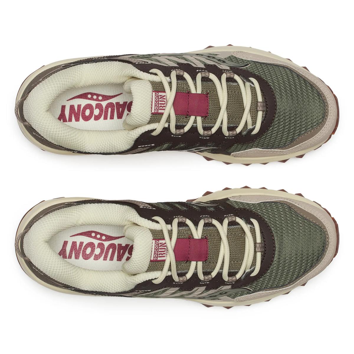 [S70814-6] MENS SAUCONY GRID PEAK 'OLIVE/BROWN'