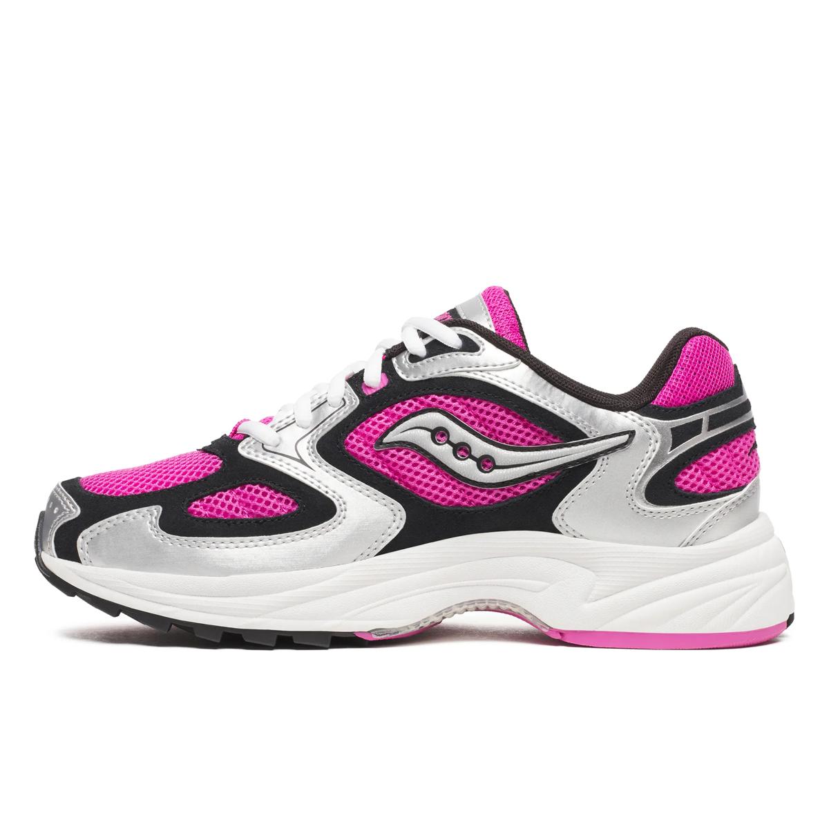 [S70899-7] MENS SAUCONY GRID JAZZ 9 'PINK/SILVER'