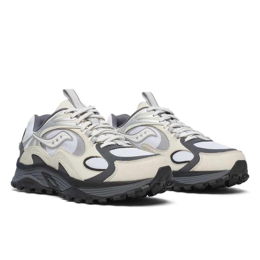 [S70908-1] MENS SAUCONY GRID AURA X 'WHITE/SILVER'