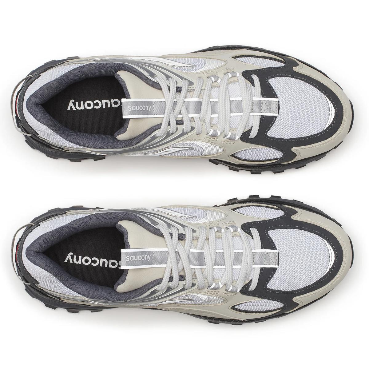 [S70908-1] MENS SAUCONY GRID AURA X 'WHITE/SILVER'