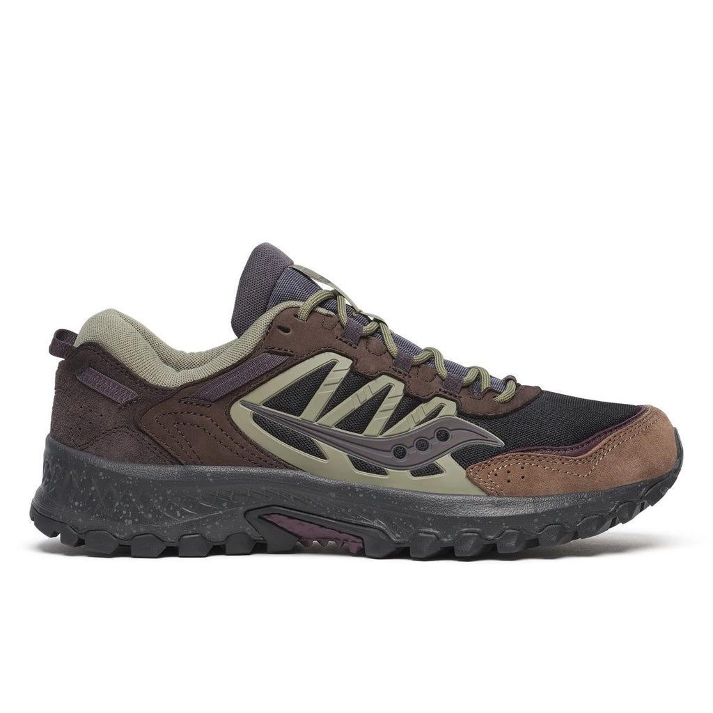 [S70930-2] MENS SAUCONY GRID PEAK 'BLACK/WINE'