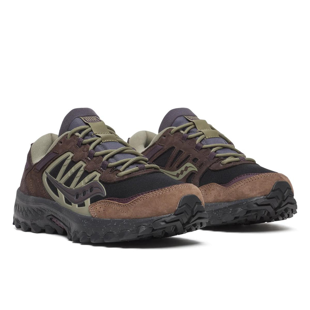 [S70930-2] MENS SAUCONY GRID PEAK 'BLACK/WINE'