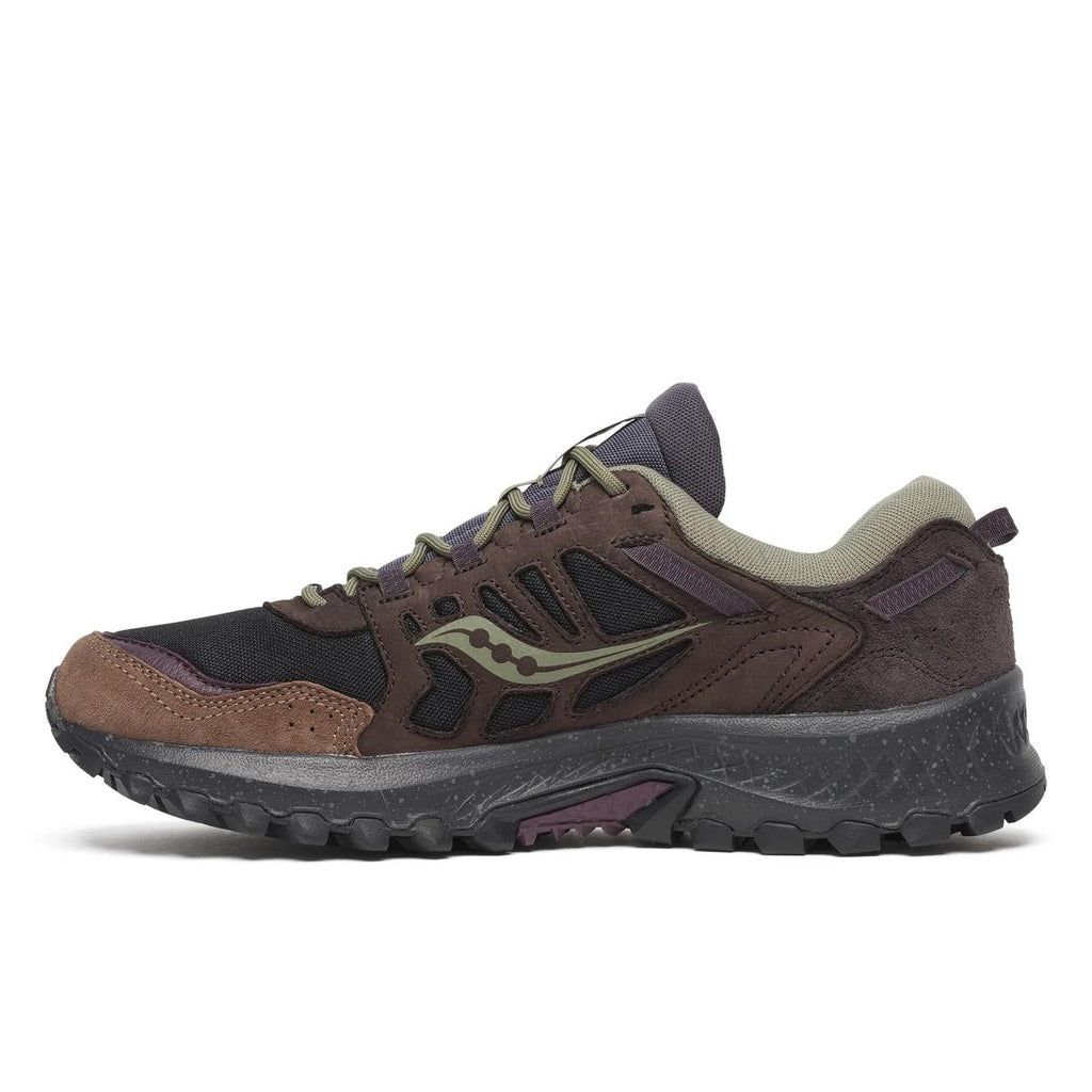 [S70930-2] MENS SAUCONY GRID PEAK 'BLACK/WINE'