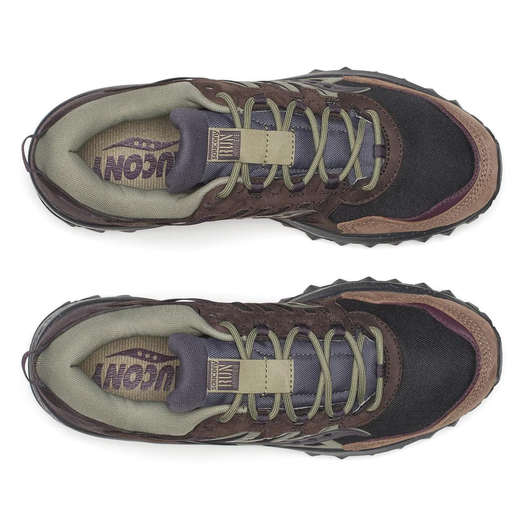 [S70930-2] MENS SAUCONY GRID PEAK 'BLACK/WINE'