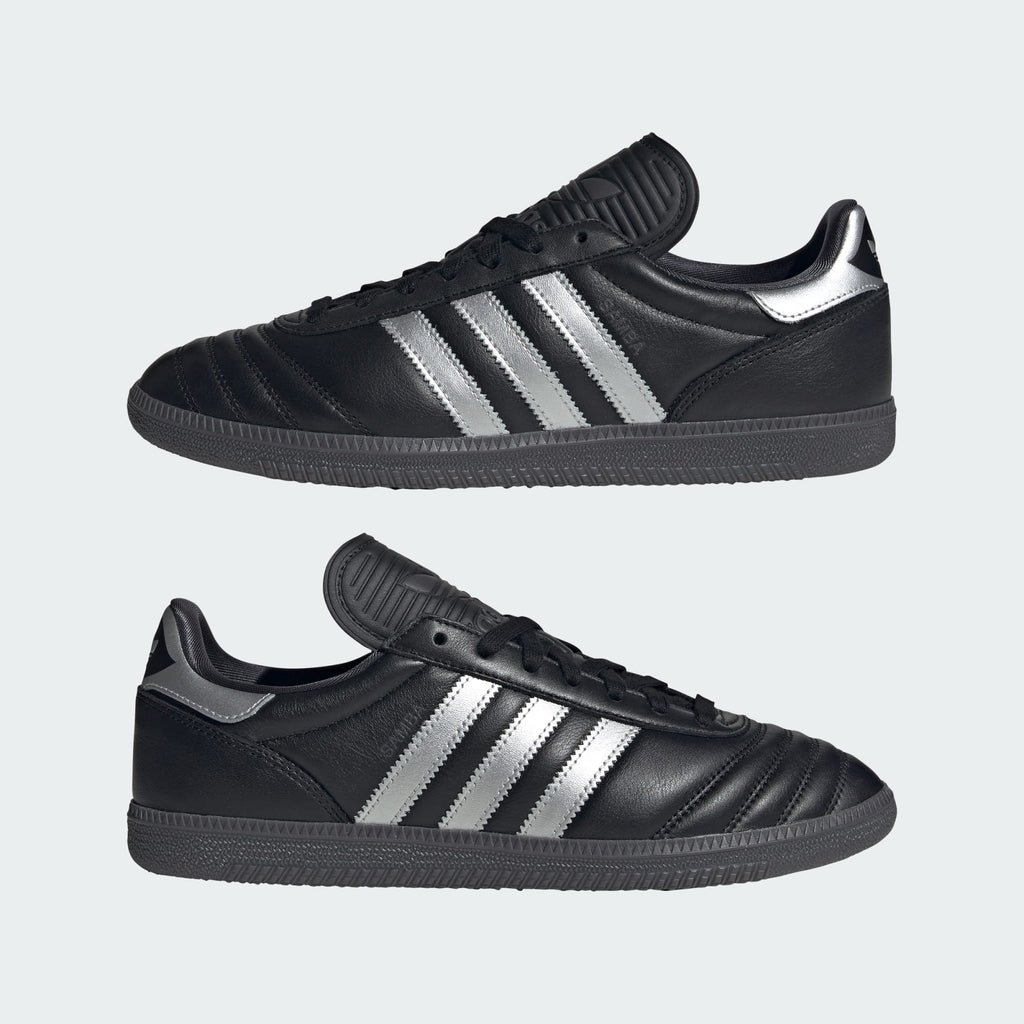[HQ9241] MENS ADIDAS SAMBA JP 'BLACK SILVER METALLIC'