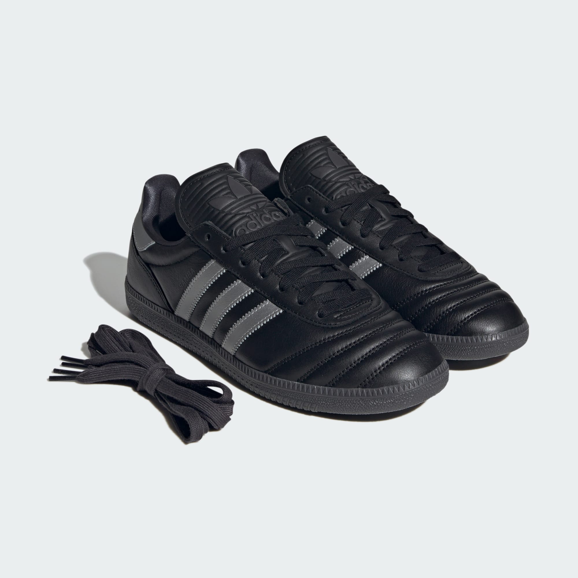 [HQ9241] MENS ADIDAS SAMBA JP 'BLACK SILVER METALLIC'