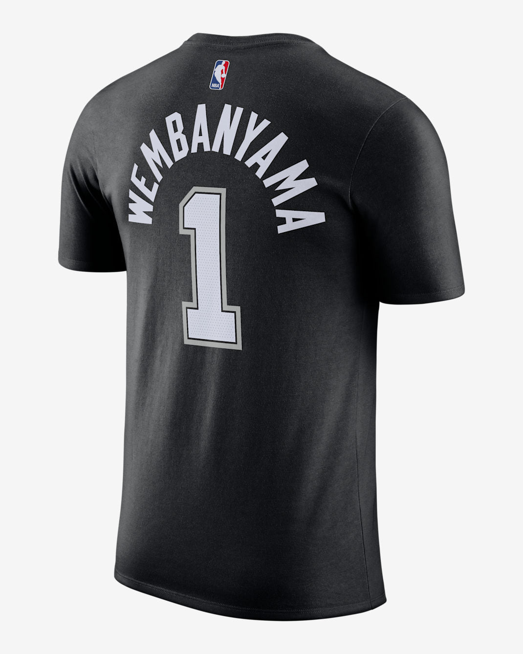 [DR6397-018] MENS NIKE NBA SPURS VICTOR WEMBANYAMA ESSENTIAL NAME & NUMBER T-SHIRT