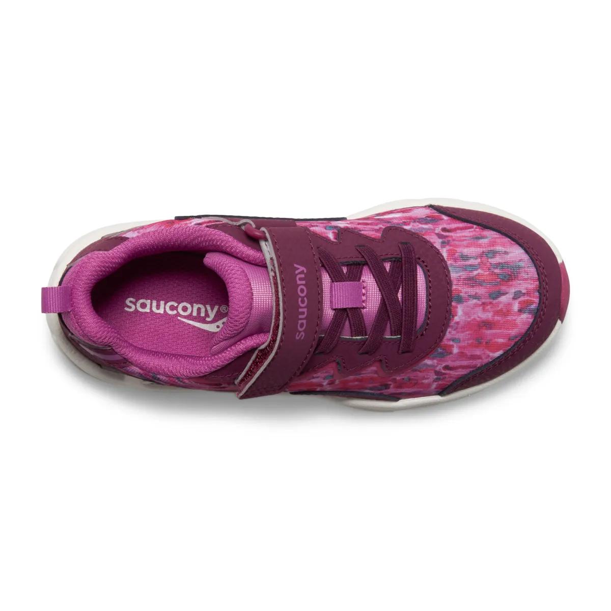 [SK167287-WIDE] PRESCHOOL SAUCONY FLASH A/C 3.0 (WIDE WIDTH) 'BURGUNDY'