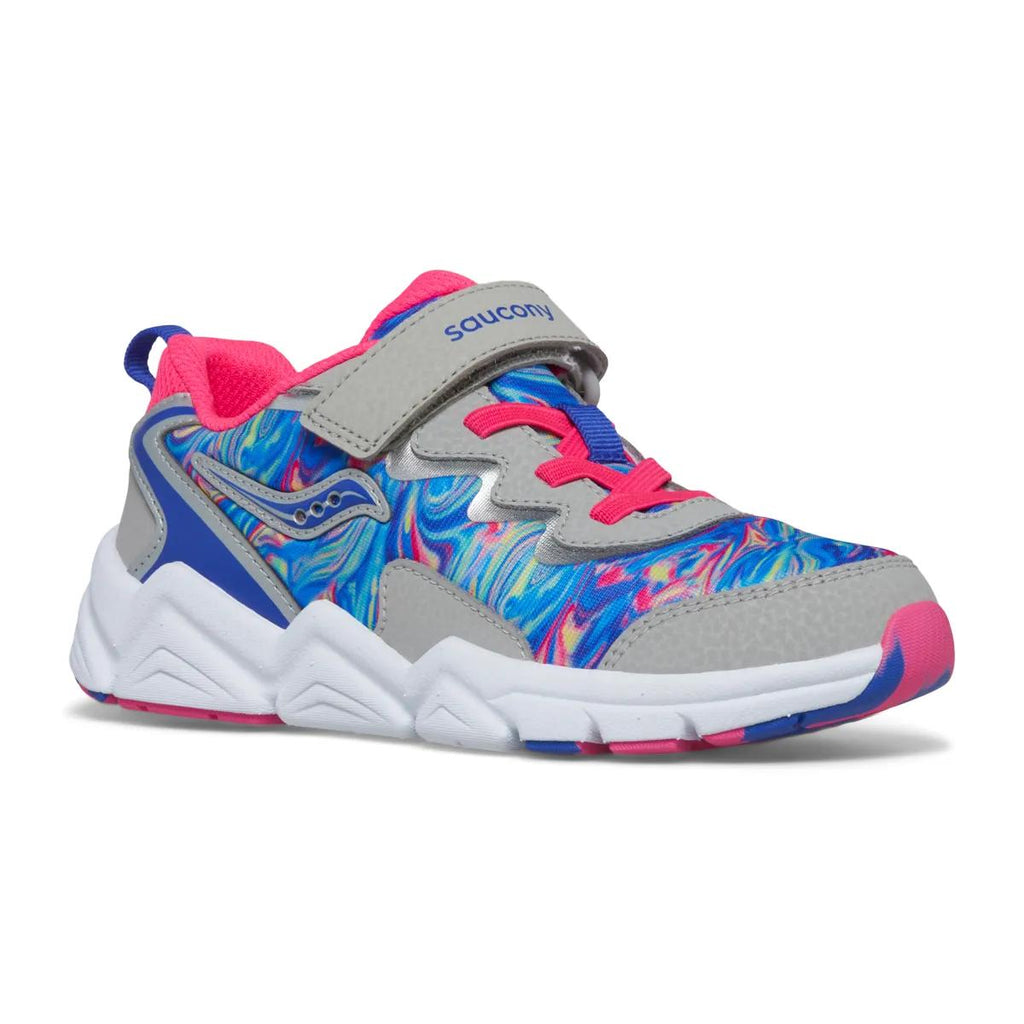 [SK167805] PRESCHOOL SAUCONY FLASH A/C 3.0 'GREY/PINK/BLUE'