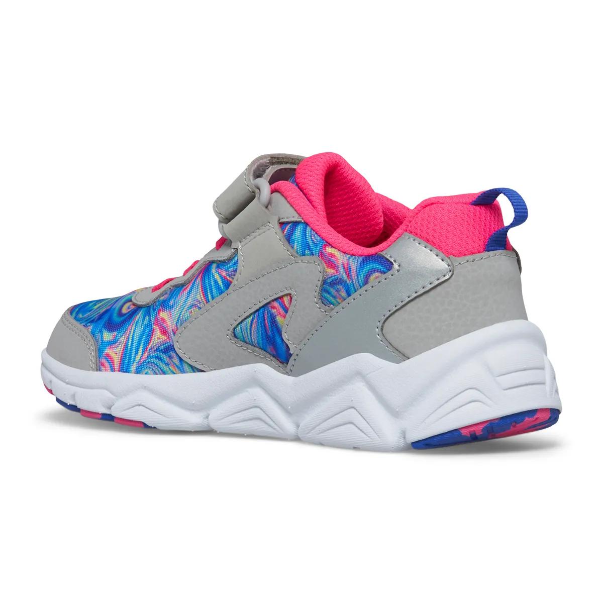 [SK167805] PRESCHOOL SAUCONY FLASH A/C 3.0 'GREY/PINK/BLUE'