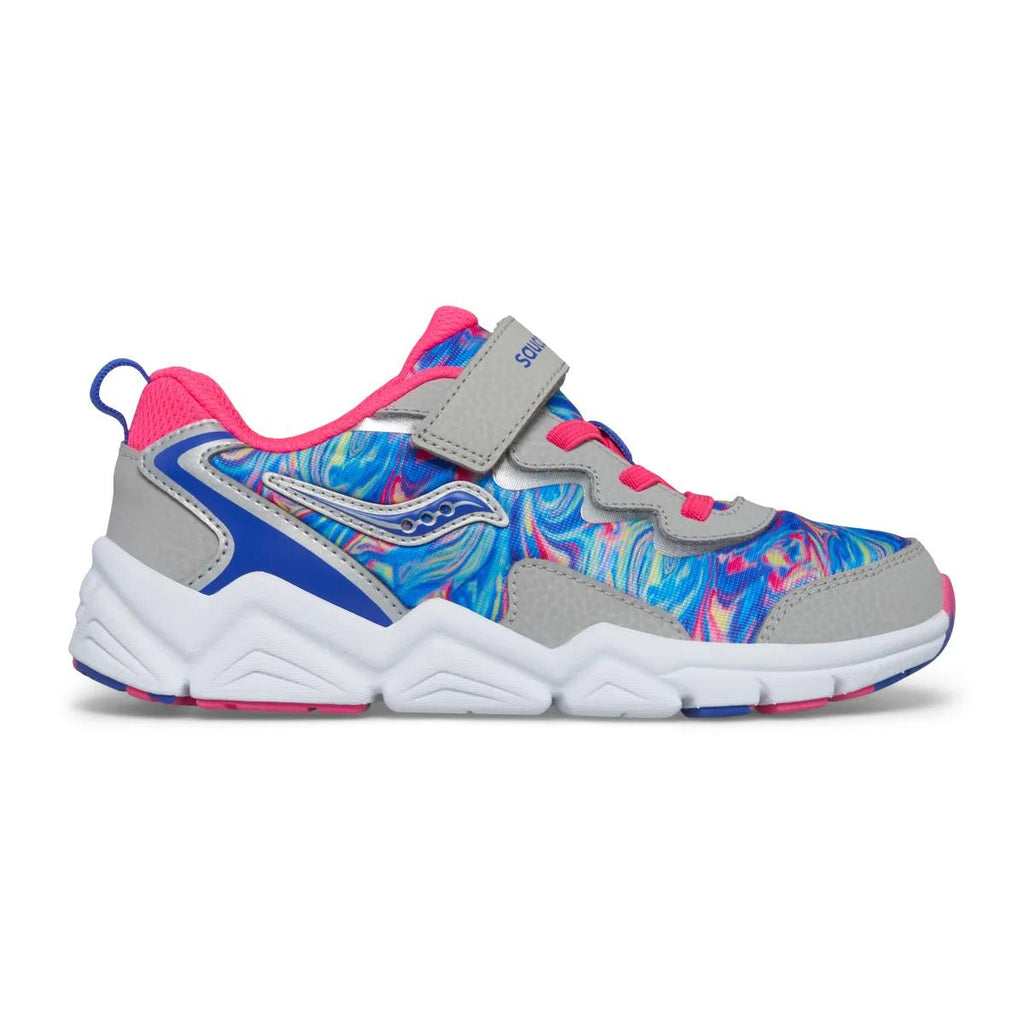 [SK167805] PRESCHOOL SAUCONY FLASH A/C 3.0 'GREY/PINK/BLUE'