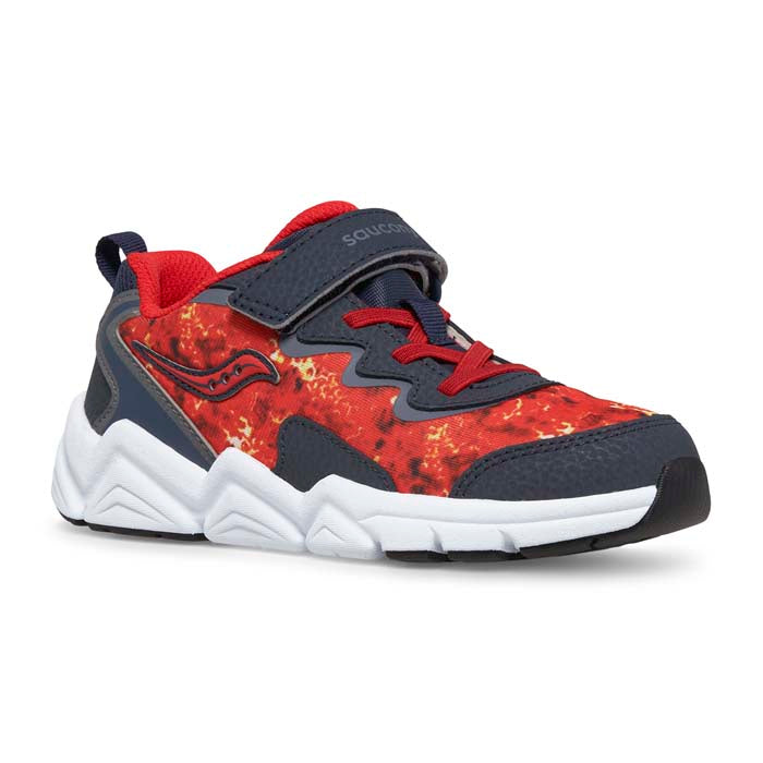 [SK267286-WIDE] PRESCHOOL SAUCONY FLASH A/C 3.0 (WIDE WIDTH) 'NAVY/RED'