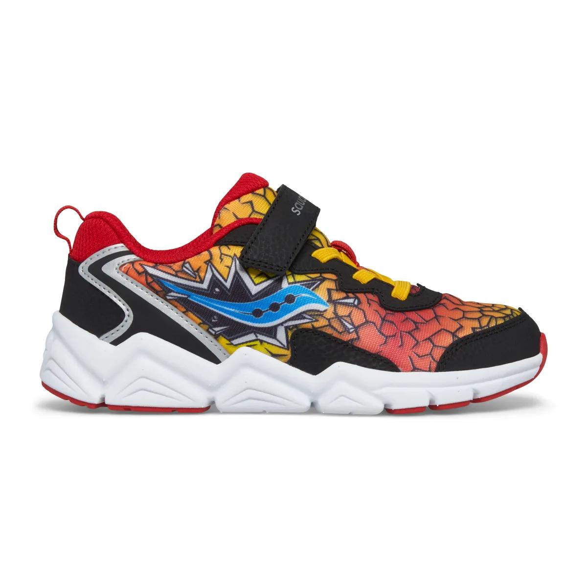 [SK267804] PRESCHOOL SAUCONY FLASH A/C 3.0 'BLACK/RED/YELLOW'