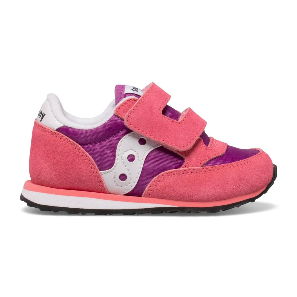[SL166342-WIDE] TODDLERS SAUCONY JAZZ HOOK & LOOP 'PINK/PURPLE'
