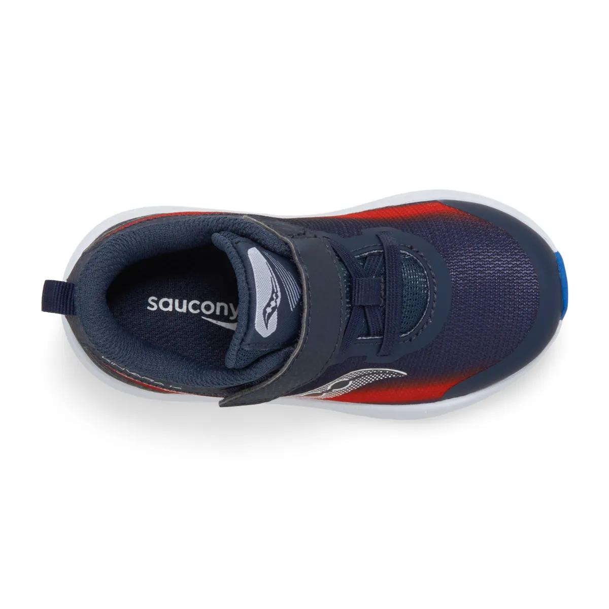 [SL267644-WIDE] TODDLERS SAUCONY KINVARA 14 'WIDE WIDTH' 'NAVY/RED'
