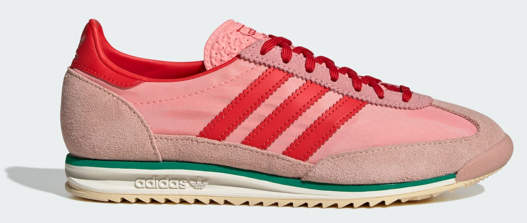 [JS2054] WOMENS ADIDAS SL 72 OG 'SEMI PINK SPARK RED'