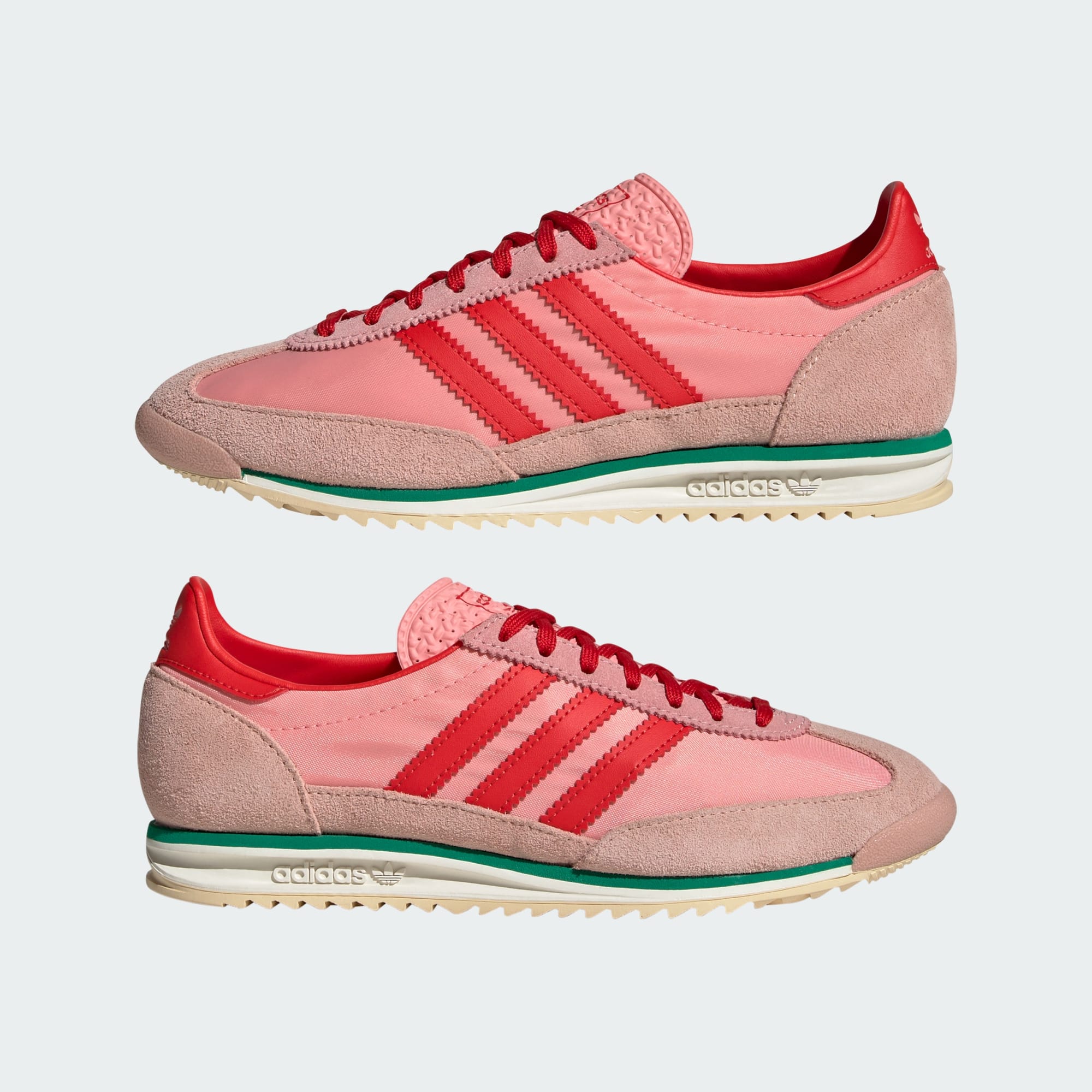 [JS2054] WOMENS ADIDAS SL 72 OG 'SEMI PINK SPARK RED'
