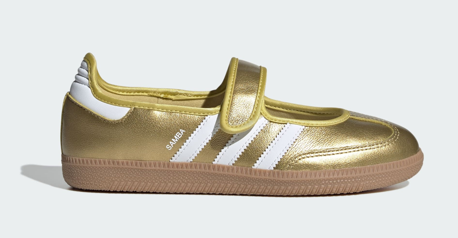 [IH6599] WOMENS ADIDAS SAMBA JANE 'GOLD METALLIC WHITE'