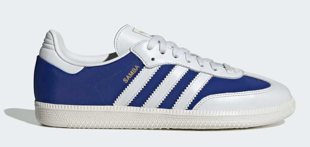 [JI3203] MENS ADIDAS SAMBA OG 'CRYSTAL WHITE ROYAL BLUE'