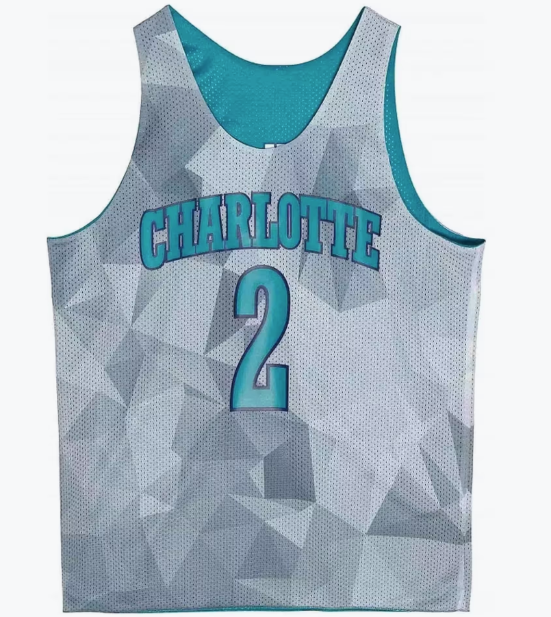 MENS MITCHELL & NESS REVERSIBLE MESH TANK HORNETS LARRY JOHNSON