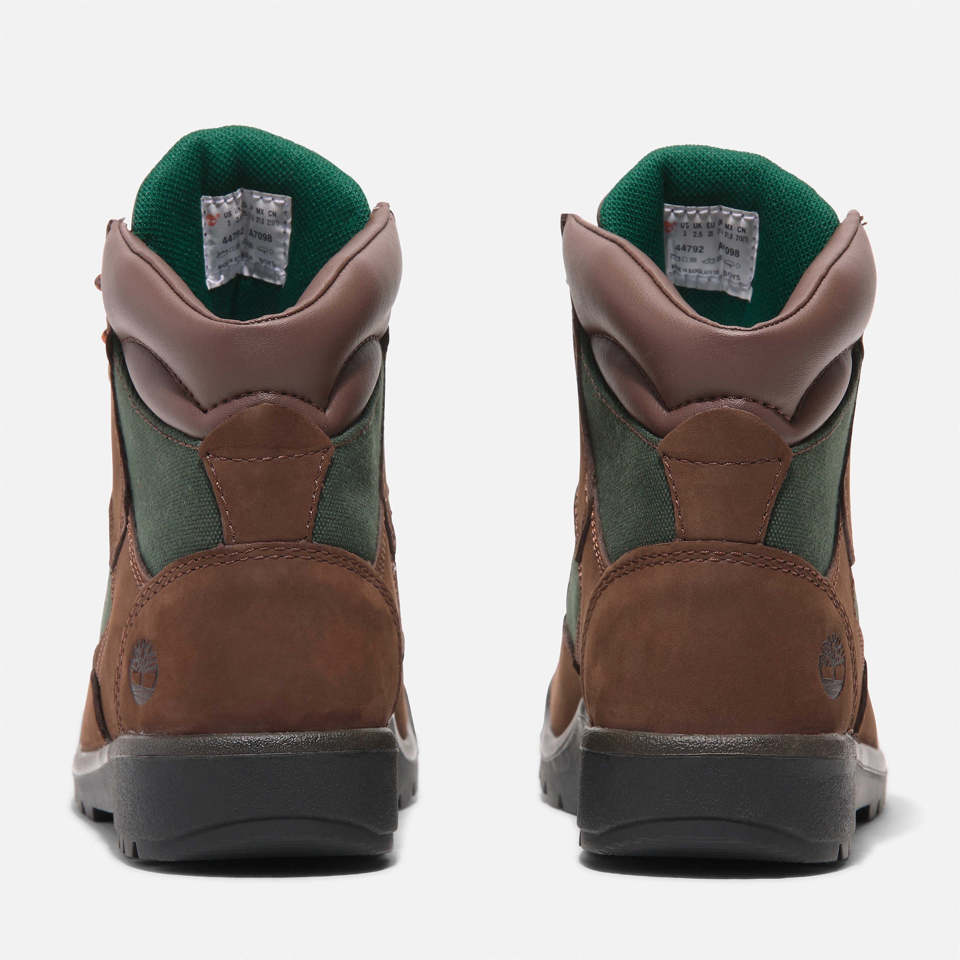 [TB044792214] Preschool Timberland 6 INCH FIELD BOOT YOUTH 'MEDIUM BROWN OLIVE'