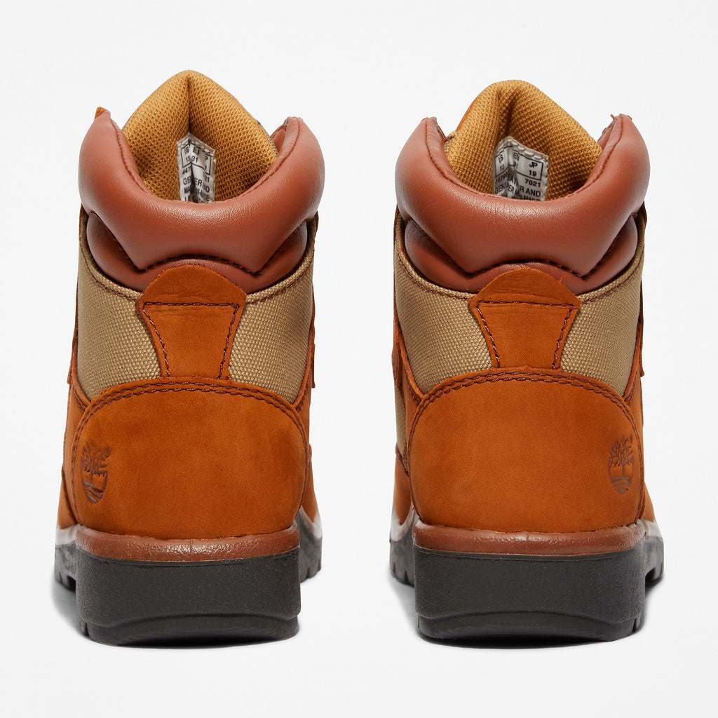 [TB044796210] Preschool Timberland 6 INCH FIELD BOOT YOUTH 'MEDIUM BROWN'