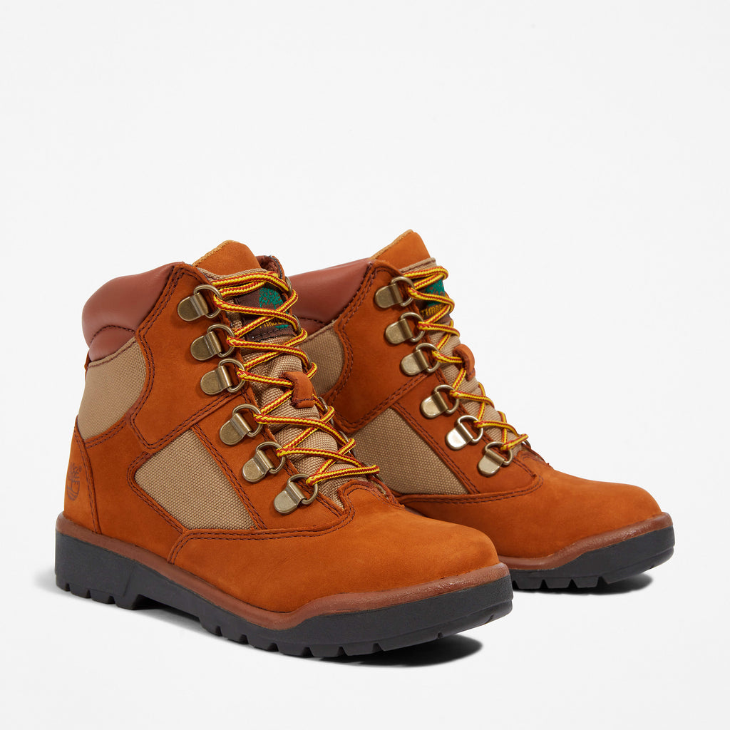 [TB044996210] Grade School Timberland 6 INCH FIELD BOOT JUNIOR 'MEDIUM BROWN'
