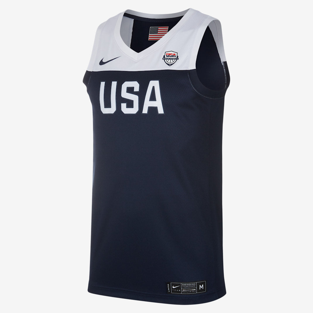 [CJ6872-451] MENS NIKE USA BASKETBALL ROAD JERSEY