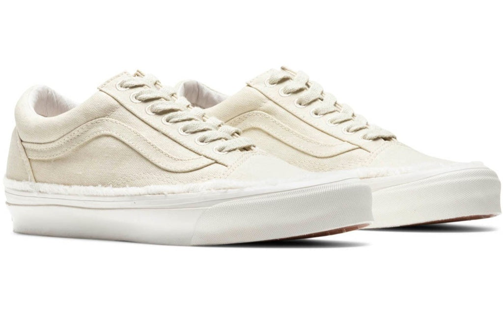 [VN0A5FBE0VW] Mens Vans OG OLD SKOOL LX 'RAW EDGE - VINTAGE WHITE'