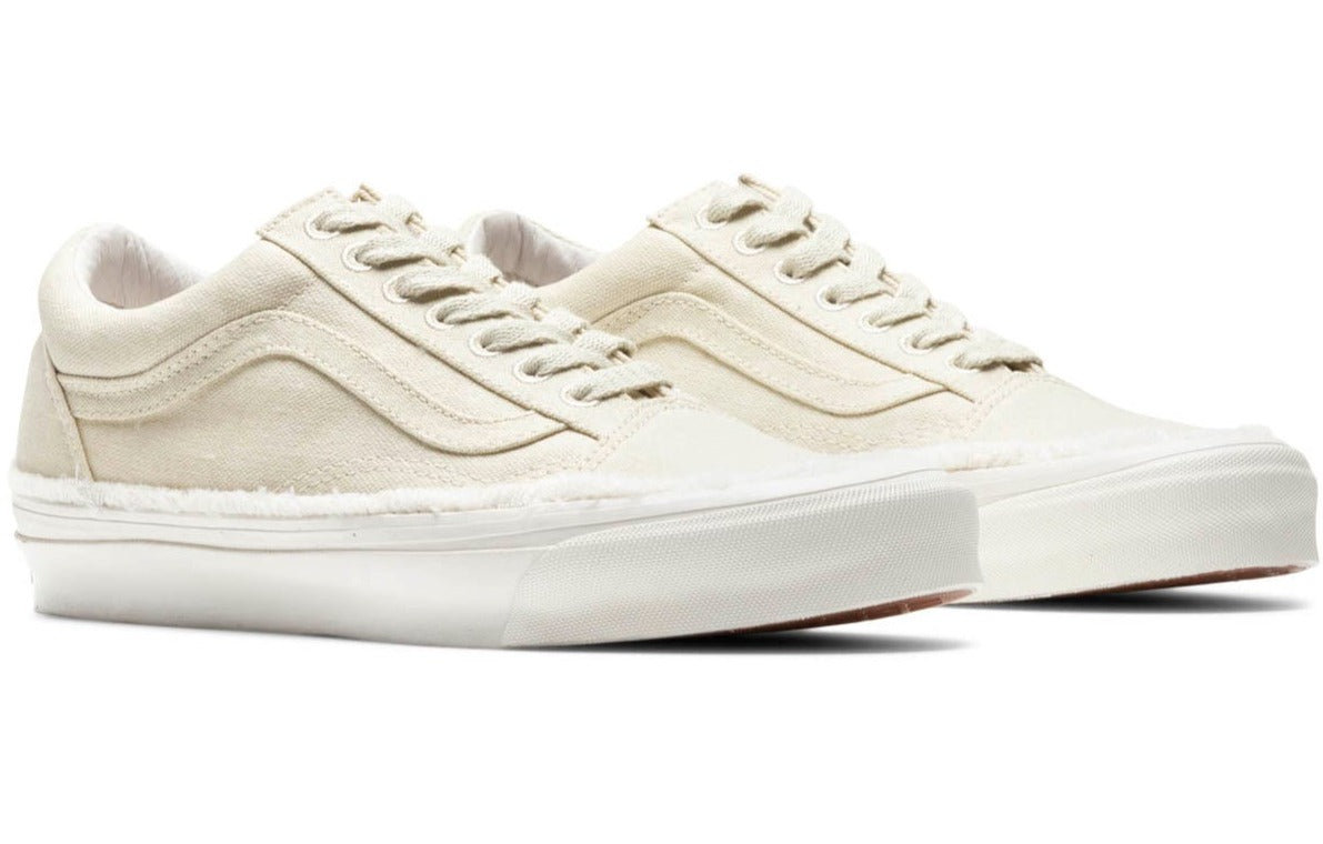[VN0A5FBE0VW] Mens Vans OG OLD SKOOL LX 'RAW EDGE - VINTAGE WHITE'