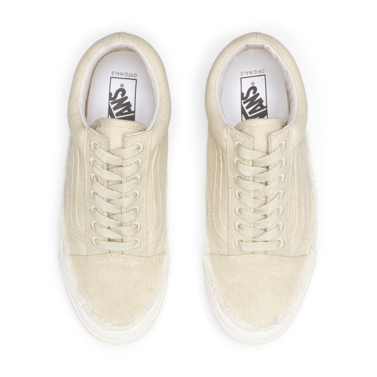 [VN0A5FBE0VW] Mens Vans OG OLD SKOOL LX 'RAW EDGE - VINTAGE WHITE'