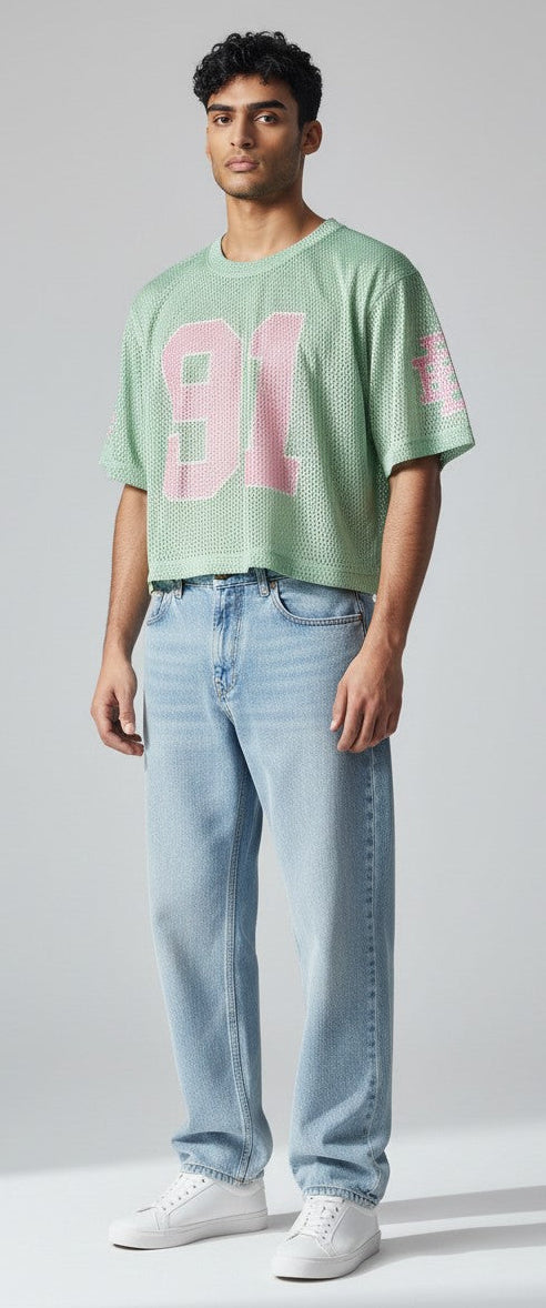 [EECO25MS87-000GNPK] MENS ERIC EMANUEL EE CROPPED JERSEY CORE MESH