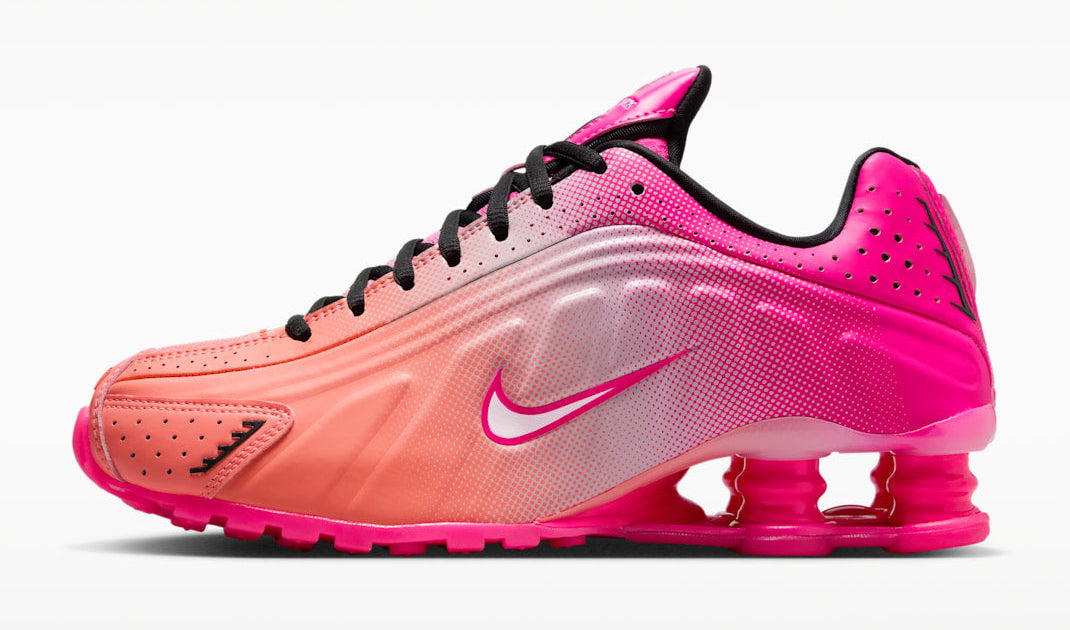 [IH2343-600] WOMENS NIKE SHOX R4 AB 'HYPER PINK BLACK'