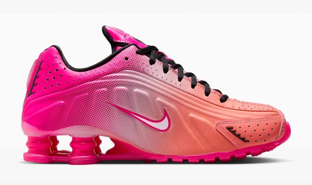 [IH2343-600] WOMENS NIKE SHOX R4 AB 'HYPER PINK BLACK'