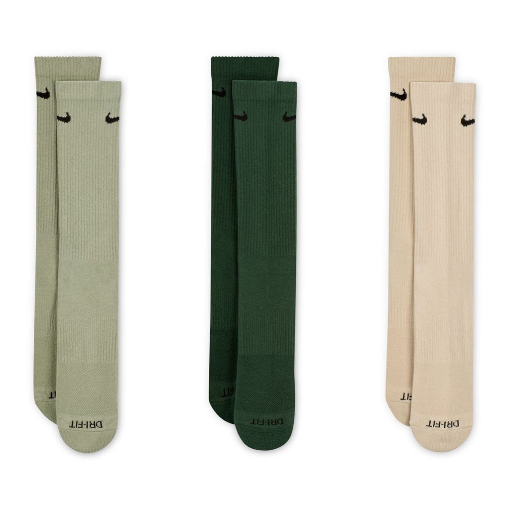 [SX6888-994] WOMENS NIKE EVERYDAY PLUS CUSHIONED TRAINING CREW SOCKS 3 PACK