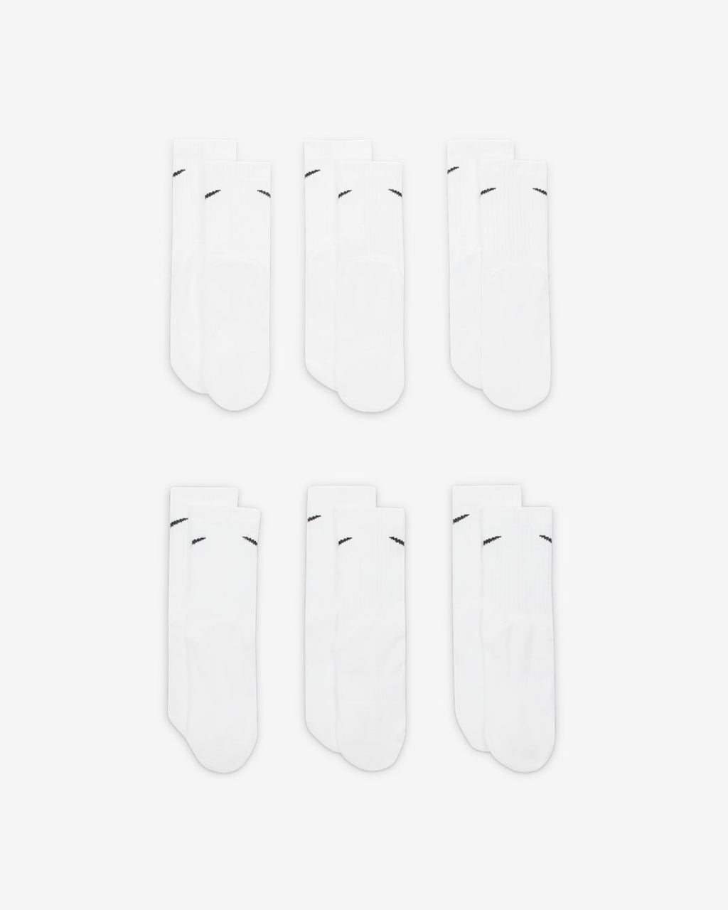 [SX6910-100] YOUTH NIKE PERFORMANCE CUSHIONED TRAINING CREW SOCKS