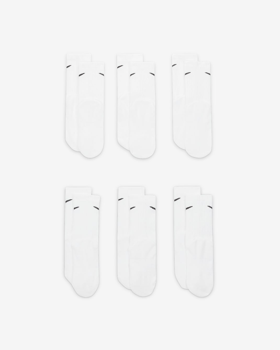 [SX6910-100] YOUTH NIKE PERFORMANCE CUSHIONED TRAINING CREW SOCKS