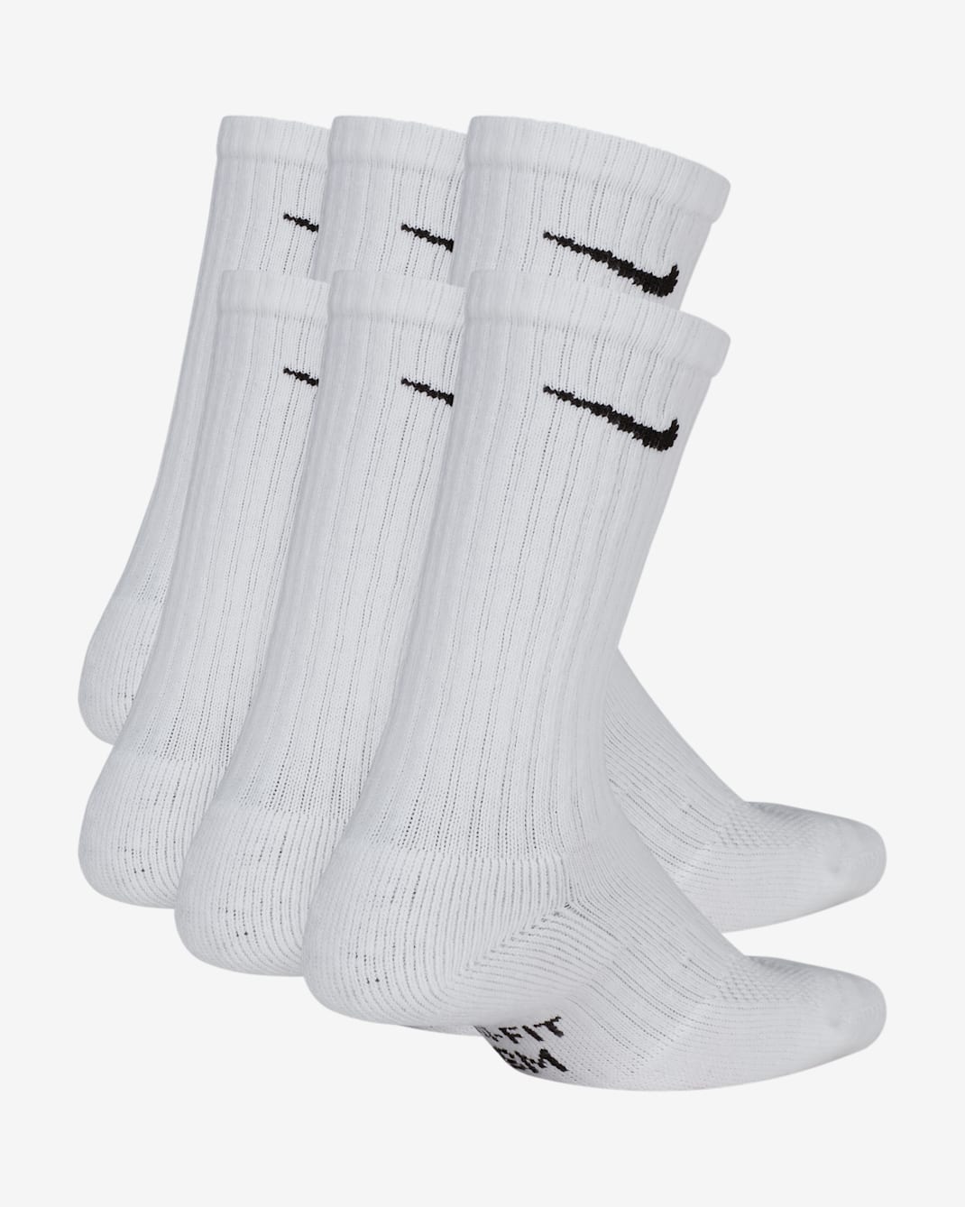 [SX6910-100] YOUTH NIKE PERFORMANCE CUSHIONED TRAINING CREW SOCKS